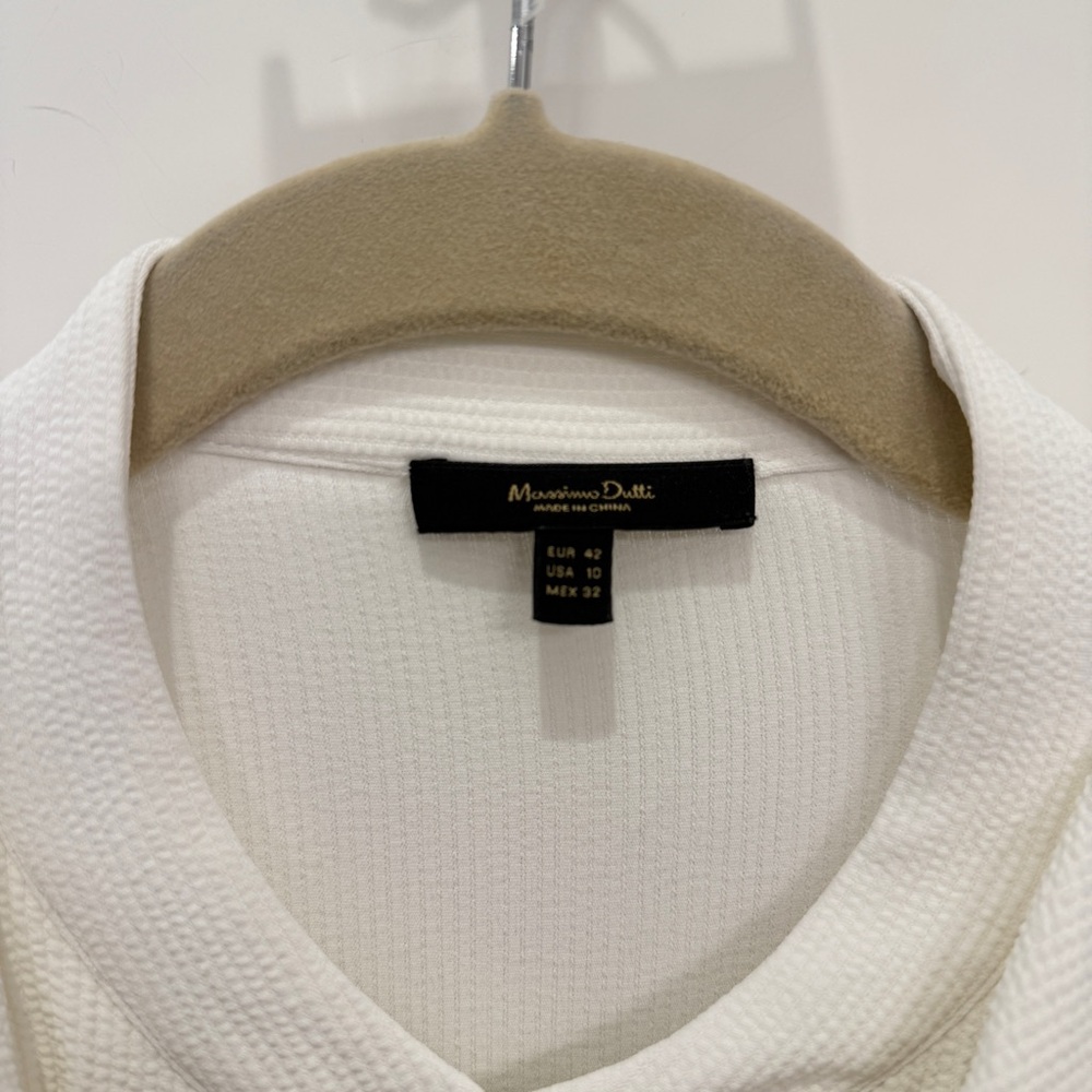 Massimo Dutti Button Down Ruffle Blouse - Picture 4 of 6